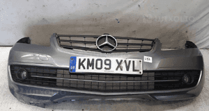 Zderzak przód przedni mercedes-benz klasa a 180 W169 lift fl szary halogeny 1
