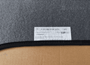 Mercedes-Benz W223 AMG ORYGINALNY DYWANIK WELUROWY Tył A2236806404 2