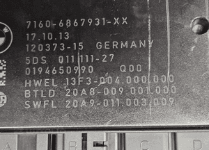 BMW X5 F15 moduł sterownik Haka 6867931 2