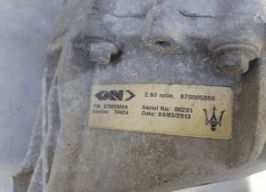 Dyferencjał dyfer most Maserati Quattroporte VI 3.8 670005869 5