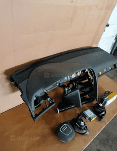 Konsola poduszki pasy AIRBAG  sensor zestaw naprawczy Audi A6 C6 Szara 3
