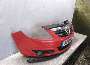 ^ ZDERZAK PRZÓD PRZEDNI DO OPEL CORSA D Y547 CZERWONY HALOGENY 4