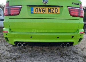 Zderzak tył tylny carbonschwarz bmw X5M E70 kompletny 1