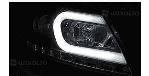 Lampy Reflektory MERCEDES W204 11-14 BLACK LED 4