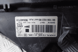 Lampa lewy / prawy przód peugeot 208 lift 9810601980 / 9810602280 uk 5