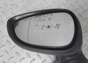 LUSTERKO lewe kierowcy składane 8 pin Ford Fiesta Mk7 VII 09- czarne D9 EU 5