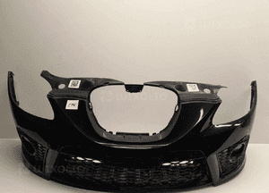 ^ ZDERZAK PRZÓD PRZEDNI SEAT LEON 2 II LIFT FL FR LC9Z CZARNY HALOGENY 1