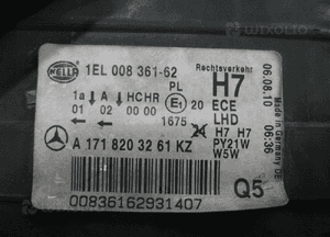 Mercedes slk W171 A171 soczewka idealna lampa przednia prawa 8