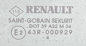 Renault Espace IV 4 szyba boczna przód przednia  lewa 2
