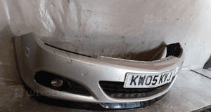 Zderzak przód przedni do opel astra h 3 ii gtc + halogeny Z157 srebrny 4