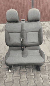 FOTELE FOTEL PODWÓJNY KANAPA PASAŻERA TRAFIC III VIVARO B UK 1