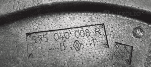 Wkład bagażnika styropian klucz lewarek ucho hak oryginał Renault Laguna III 995040008R 5