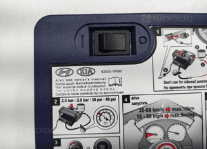 Kompresor pompka do pompowania kół koła kia rio iii 52933-1P000 2011-2017 4