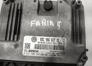 KOMPUTER STEROWNIK SILNIKA SKODA FABIA II 4J 1.4 TSI 0261S06491 03C906027CE 4