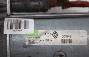 Rozrusznik Valeo D7R49 Renault 1.9 DCI  8200331251 3