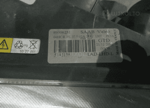 lampy przód saab 9-5 xenon 5