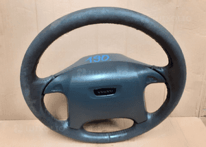 Kierownica volvo V70 S70 jasna szara  skóra skórzana poduszka airbag  (lok. 190) 1