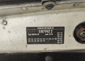 Mercedes w203 c klasa 00-07 MASKA POKRYWA SILNIKA 3