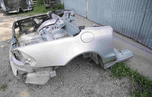 Cwiartka błotnik prawy lewy mercedes sl R230 kolor 744 3