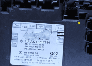 MERCEDES S 221 moduł sterownik drzwi komputer moduł zamka szyby RÓŻNE NUMERY 13