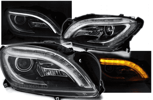 REFLEKTORY Lampy LED BLACK do MERCEDES W166 od 2011 do 2015 Roku 3