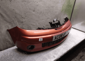 ^ ZDERZAK PRZÓD PRZEDNI NISSAN NOTE E11 R10G BORDO POMARAŃCZOWY HALOGENY 2