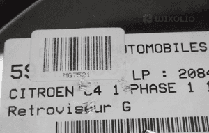 Lusterko lewe Citroen C4 I  2+3PIN  5pin 5