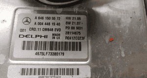 MERCEDES om 646 DELPHI komputer silnika sterownik stacyjka 6461505572 2
