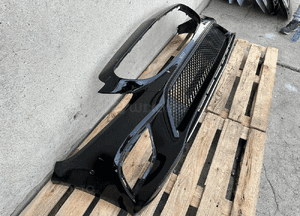 Zderzak przód przedni mercedes c W205 lift fl  kratka spoiler ślizgi cały 3