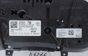 Licznik zegary audi A3 8V lift 8v0920750 0KM 5