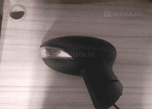 # LUSTERKO PRAWE FORD FIESTA MK7 7PIN CZARNY MAT 1