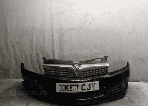 Zderzak przód przedni do opel astra h 3 iii gtc halogeny kod lakieru Z20R czarny 1