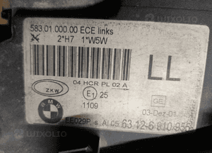 Lampa lewy przód przednia lewa BMW 3 E46 6910955 8