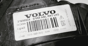 Reflektor prawy lewy xenon volvo S60 V60 lift abl europa 9