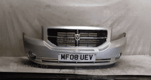 $ ZDERZAK PRZÓD DODGE CALIBER + HALOGENY + GRILL SREBRNY 2