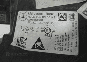 Mercedes 205 full led lift lampa przednia prawa 6