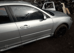 Mazda 3 BK 03-09 drzwi lewy przód tył  sedan szyba tył tylne lewe w kolor 27B szyba lampa 9