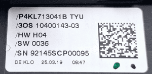 Audi E-Tron Panel zmiany biegów Wybierak 4KL713041B 5