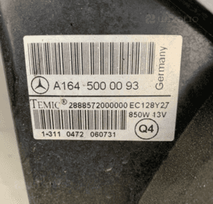 MERCEDES ml gl 164 420 cdi r 251 wentylator chłodnic 850W a1645000393 6,3 AMG 6