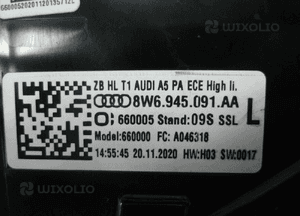 AUDI A5 B9 8W6 LIFT MATRIX IDEALNA LAMPA TYLNA LEWA 7