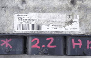 Komputer sterownik silnika 9676721380 peugeot boxer ii 2 2.2 hdi 2