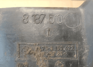 Kierownica powietrza wlot na tarczę BMW 5 E39 8187509 8159422 5