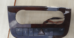 mercedes r 251 gl ml 164 panel klimatyzacji awaryjnych blokady mostów grzania foteli ramka dekor 7