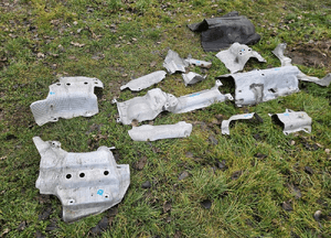Oslona Oslony Termiczne Wydechu Dwa Wydechy Quattro Komplet Audi A4 B6 B7 1
