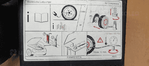 Kompresor sprężarka pompka koła VW Touareg 7L0012617A 6