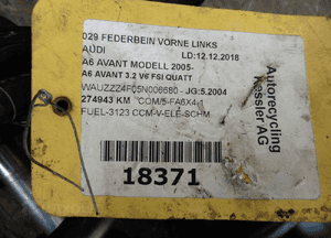 MCPERSON MCPHERSON AMORTYZATOR PRZÓD AUDI A6 C6 2,7 TDI 5