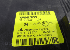 Lampa soczewka lewy przód volvo V50 S40 ii 31335221 6