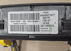 Peugeot 307 lift panel sterowania nawiewu   9646627977 5