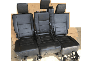 Tylna kanapa skórzana czarna siedzenia LAND ROVER DISCOVERY 3 III 1
