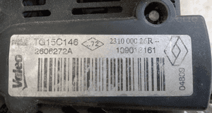 RENAULT alternator VALEO 1.5 DCI 231000026R 5